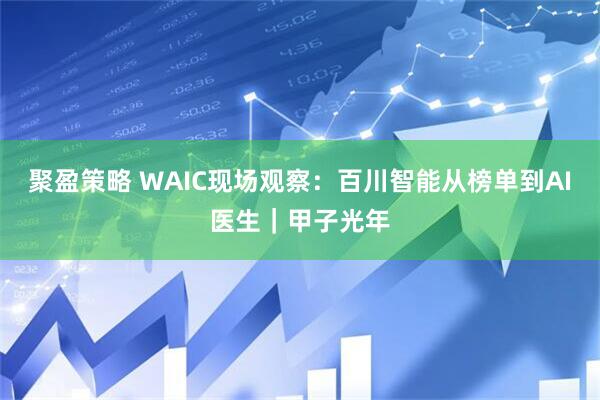 聚盈策略 WAIC现场观察：百川智能从榜单到AI医生｜甲子光年